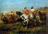 Adolf Schreyer The Skirmish painting